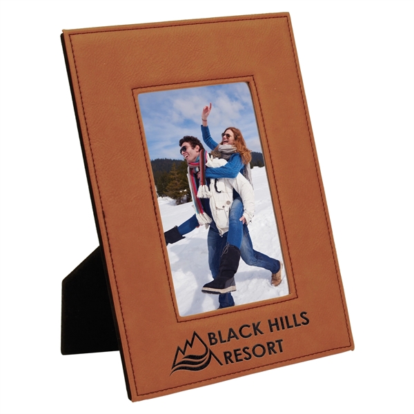 7 3/4" x 9 3/4" x 3/8" rawhide leatherette photo frame... from ASI 74601 Calico