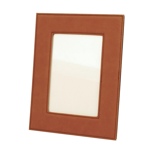 7 3/4" x 9 3/4" x 3/8" rawhide leatherette photo frame... from ASI 74601 Calico