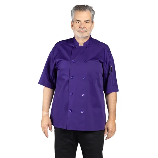 Uncommon Threads Unisex Delray Pro Vent Chef Coat - Black... from ASI 86018 Scrub Authority / Uniform Stores