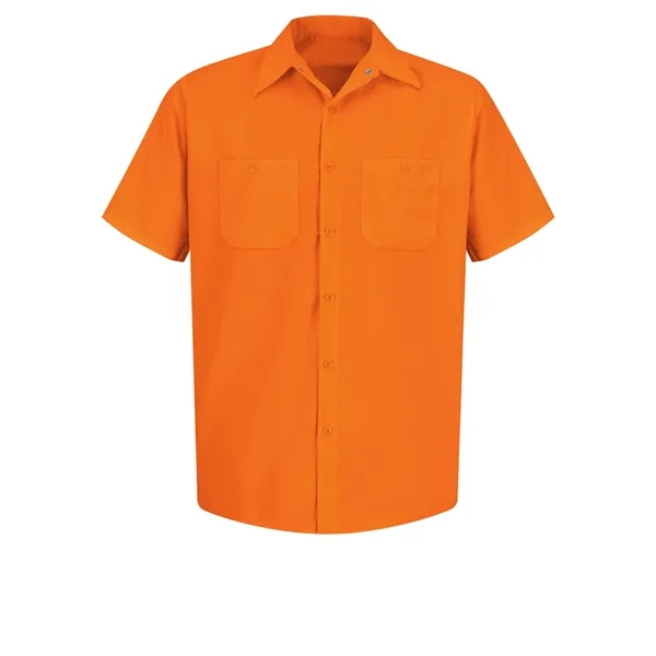 Red Kap Hi-Visibility - Men's Short Sleeve Work Shirt... from ASI 86018 Scrub Authority / Uniform Stores