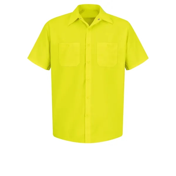 Red Kap Hi-Visibility - Men's Short Sleeve Work Shirt... from ASI 86018 Scrub Authority / Uniform Stores