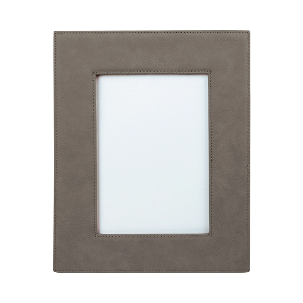 7 3/4" x 9 3/4" x 3/8" gray leatherette photo frame... from ASI 74601 Calico