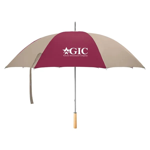 Golf umbrella with metal shaft and wood handle.... from ASI 61125 Hit Promotional Products / Hit®