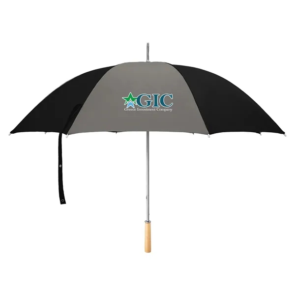 Golf umbrella with metal shaft and wood handle.... from ASI 61125 Hit Promotional Products / Hit®