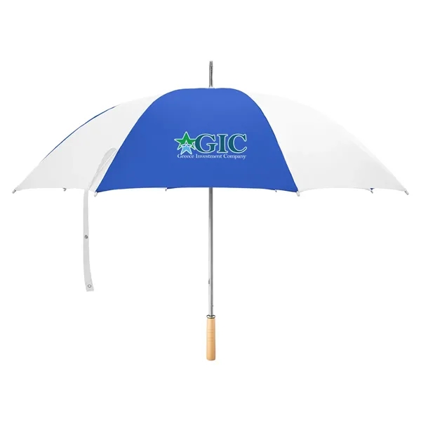 Golf umbrella with metal shaft and wood handle.... from ASI 61125 Hit Promotional Products / Hit®
