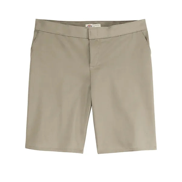 Dickies Bottoms - Women's 9" Flat Front Shorts... from ASI 86018 Scrub Authority / Uniform Stores