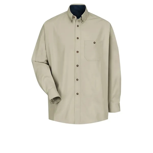 Red Kap Shirts - Men's Long Sleeve Cotton Contrast Dress... from ASI 86018 Scrub Authority