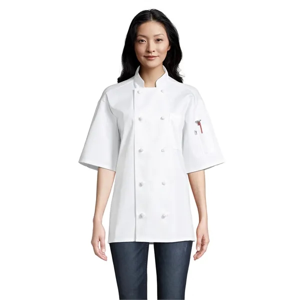 Uncommon Threads Unisex Antigua Pro Vent Chef Coat - Black... from ASI 86018 Scrub Authority / Uniform Stores