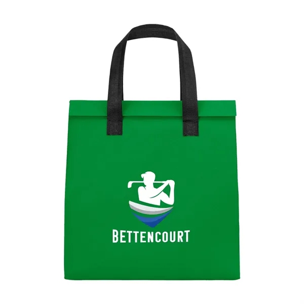 10-can cooler bag made of non-woven, water-resistant polypropylene and foil-laminated interior.... from ASI 61125 Hit Promotional Products / Hit®