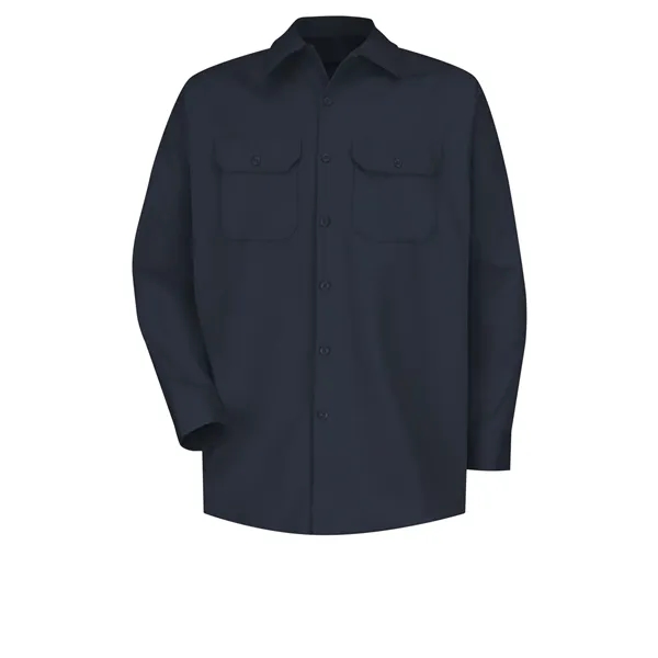 Red Kap Shirts - Men's Long Sleeve Deluxe Heavyweight Cotton... from ASI 86018 Scrub Authority / Uniform Stores