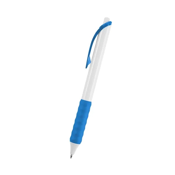 Plunger action gel ink pen with rubber grip.... from ASI 61125 Hit Promotional Products / Hit®