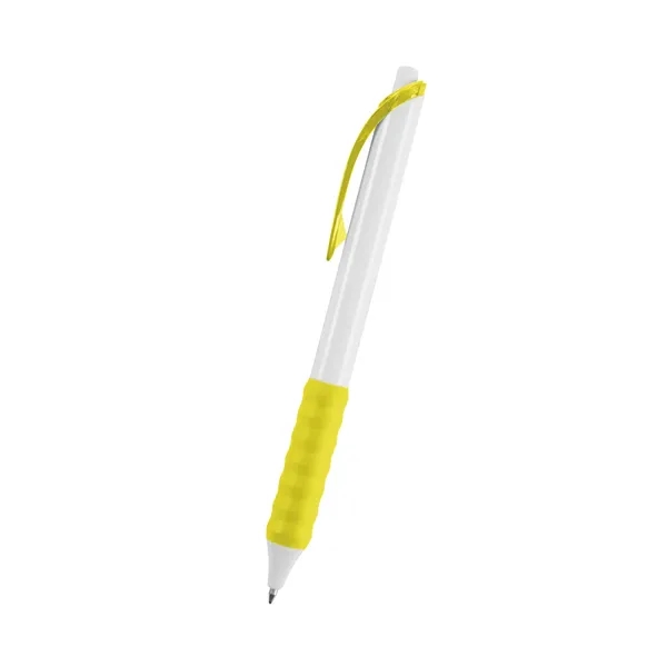 Plunger action gel ink pen with rubber grip.... from ASI 61125 Hit Promotional Products / Hit®