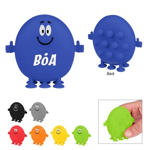 Silicone push-pop, bubble stress toy with smiley face design.... from ASI 61125 Hit Promotional Products / Hit®