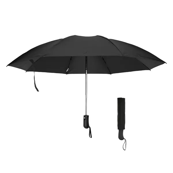 Inversion umbrella with 46" arc, auto-open and close and two-tone handle.... from ASI 61125 Hit Promotional Products / Hit®