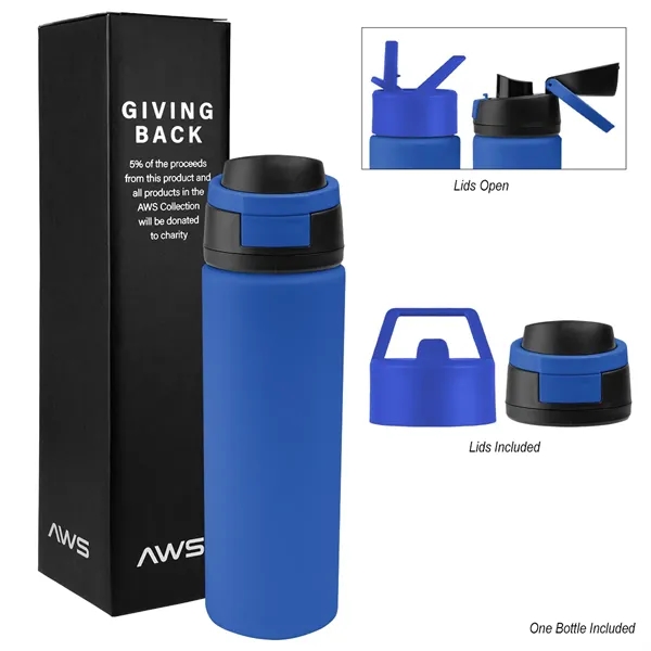 Bottle kit with a 24 oz. double wall stainless steel bottle... from ASI 61125 Hit Promotional Products / Hit®