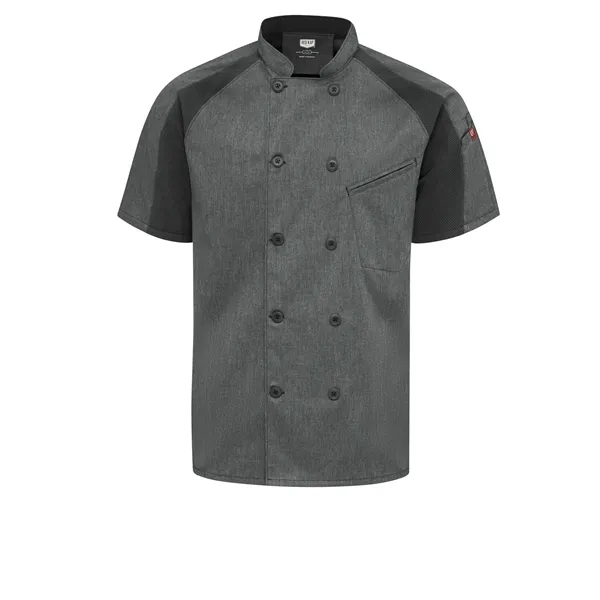 Red Kap Culinary - Men's Airflow Raglan Chef Coat with Oi...... from ASI 86018 Scrub Authority / Uniform Stores