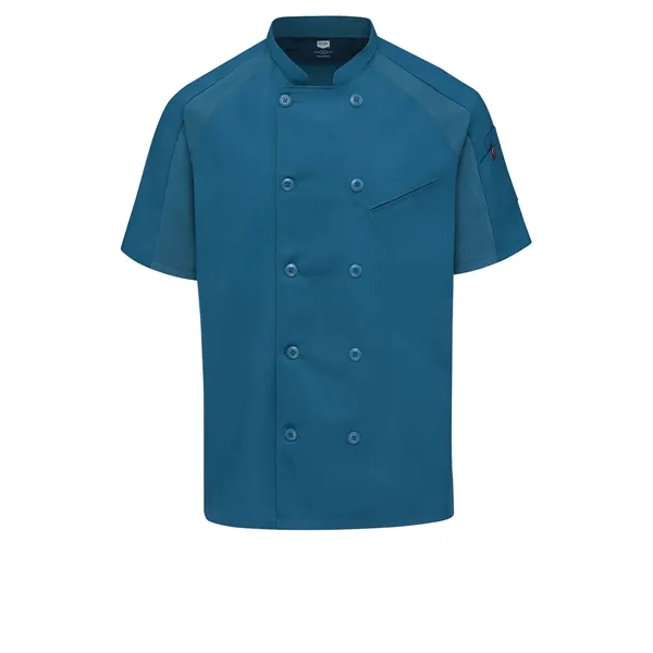 Red Kap Culinary - Men's Airflow Raglan Chef Coat with Oi...... from ASI 86018 Scrub Authority / Uniform Stores