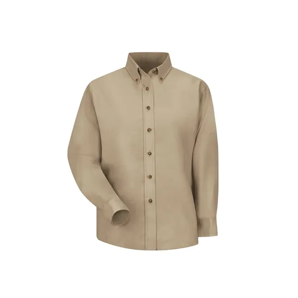 Red Kap Women's Long Sleeve Poplin Dress Shirt... from ASI 86018 Scrub Authority / Uniform Stores