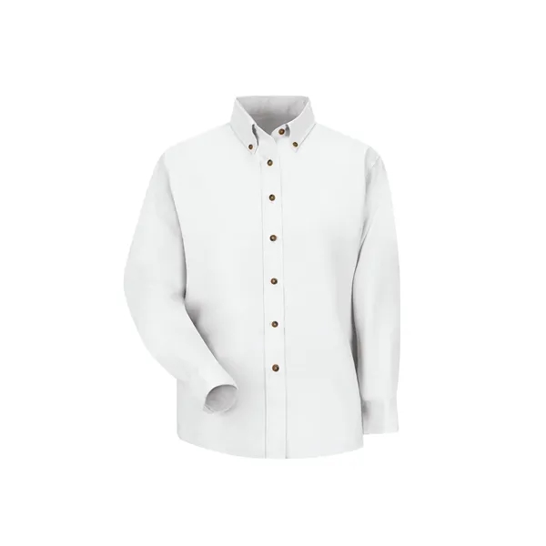 Red Kap Women's Long Sleeve Poplin Dress Shirt... from ASI 86018 Scrub Authority / Uniform Stores