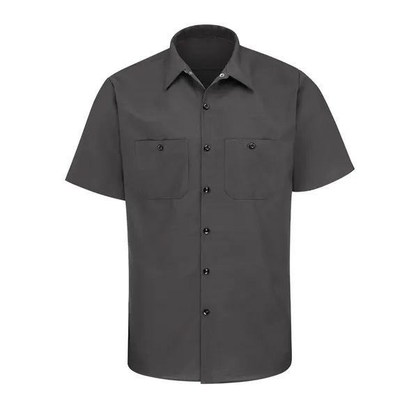 Red Kap Industrial Solid Short Sleeve Work Shirt... from ASI 86018 Scrub Authority / Uniform Stores