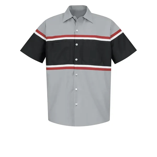 Red Kap Industrial Solid Short Sleeve Work Shirt... from ASI 86018 Scrub Authority / Uniform Stores
