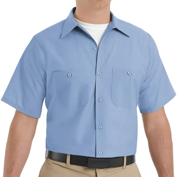 Red Kap Industrial Solid Short Sleeve Work Shirt... from ASI 86018 Scrub Authority / Uniform Stores