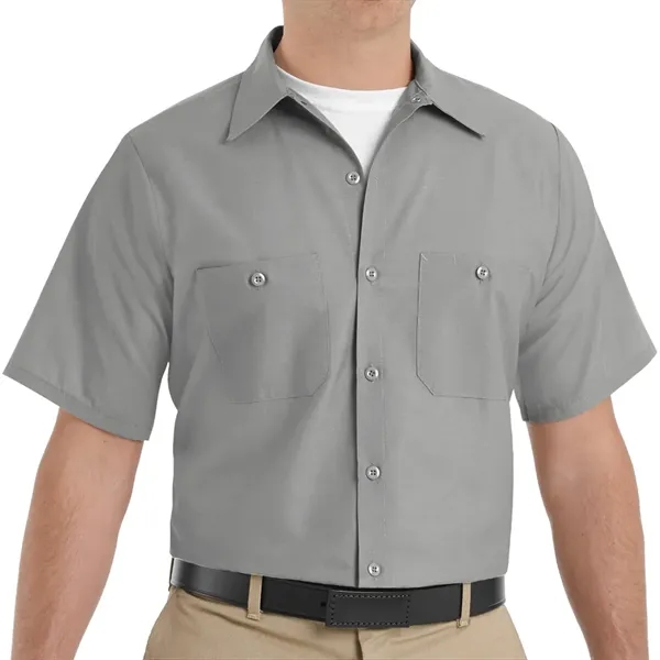 Red Kap Industrial Solid Short Sleeve Work Shirt... from ASI 86018 Scrub Authority / Uniform Stores
