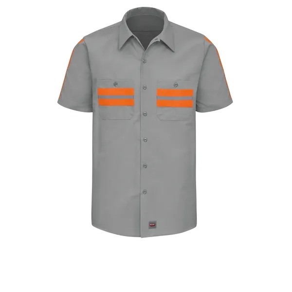 Red Kap Industrial Solid Short Sleeve Work Shirt... from ASI 86018 Scrub Authority / Uniform Stores