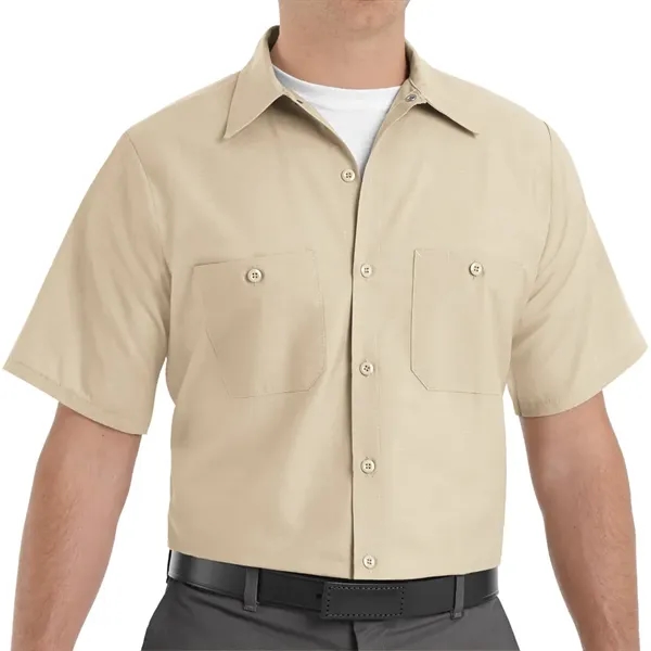 Red Kap Industrial Solid Short Sleeve Work Shirt... from ASI 86018 Scrub Authority / Uniform Stores