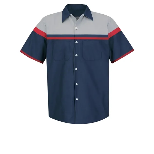 Red Kap Industrial Solid Short Sleeve Work Shirt... from ASI 86018 Scrub Authority / Uniform Stores