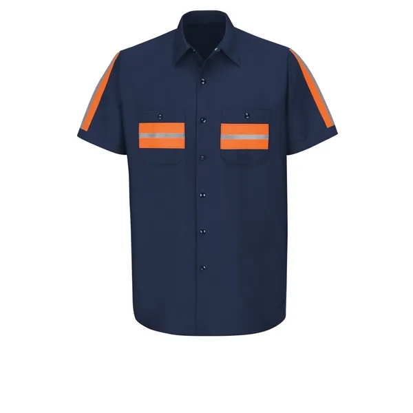 Red Kap Industrial Solid Short Sleeve Work Shirt... from ASI 86018 Scrub Authority / Uniform Stores