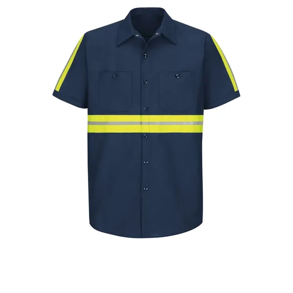 Red Kap Industrial Solid Short Sleeve Work Shirt... from ASI 86018 Scrub Authority / Uniform Stores
