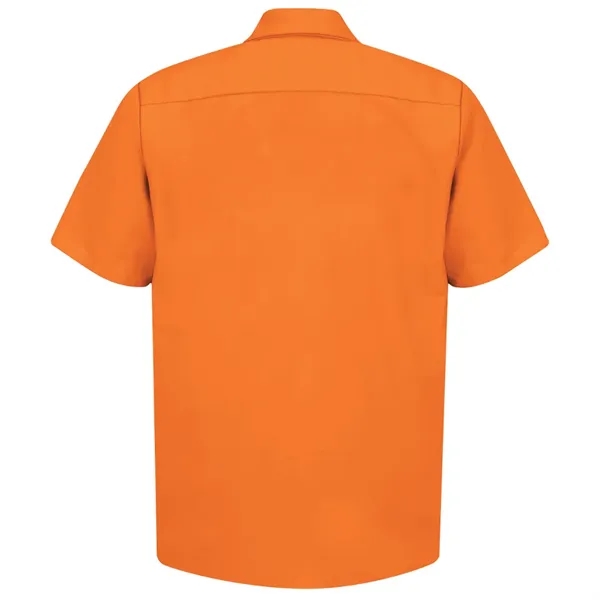 Red Kap Industrial Solid Short Sleeve Work Shirt... from ASI 86018 Scrub Authority / Uniform Stores