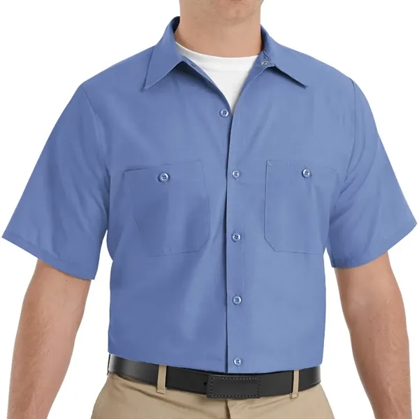 Red Kap Industrial Solid Short Sleeve Work Shirt... from ASI 86018 Scrub Authority / Uniform Stores