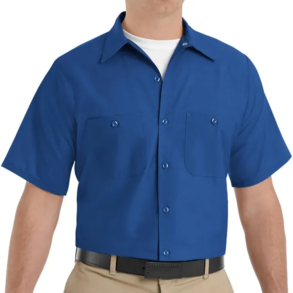 Red Kap Industrial Solid Short Sleeve Work Shirt... from ASI 86018 Scrub Authority / Uniform Stores