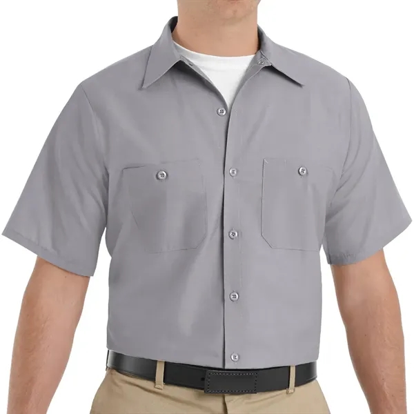Red Kap Industrial Solid Short Sleeve Work Shirt... from ASI 86018 Scrub Authority / Uniform Stores