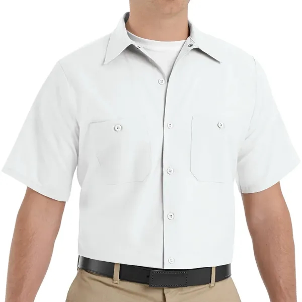 Red Kap Industrial Solid Short Sleeve Work Shirt... from ASI 86018 Scrub Authority / Uniform Stores