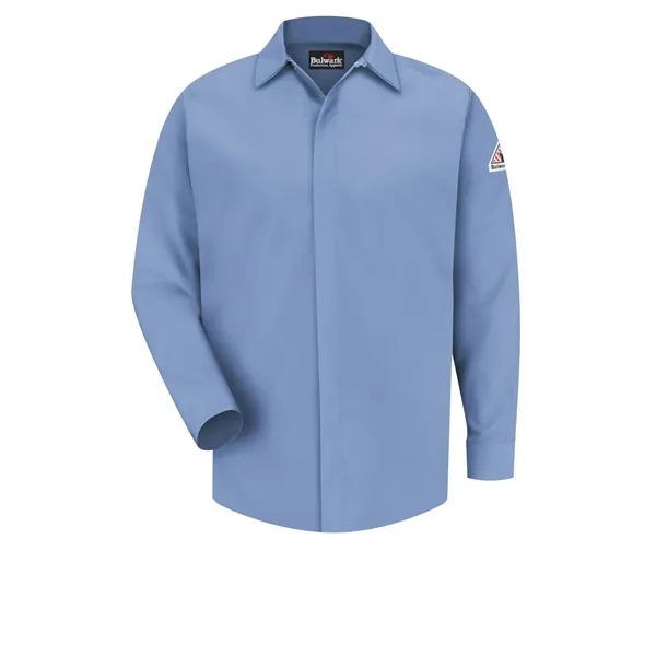 Bulwark Shirts - Men's Gripper Front Long Sleeve 7Oz Cmft...... from ASI 86018 Scrub Authority / Uniform Stores