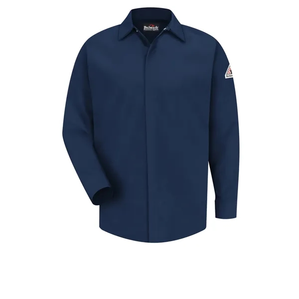 Bulwark Shirts - Men's Gripper Front Long Sleeve 7Oz Cmft...... from ASI 86018 Scrub Authority / Uniform Stores