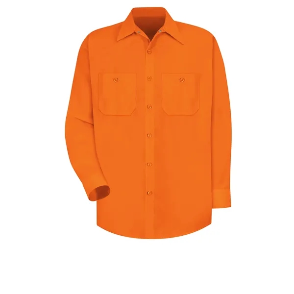 Red Kap Hi-Visibility - Men's Long Sleeve Work Shirt... from ASI 86018 Scrub Authority