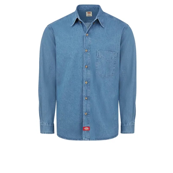 Dickies Shirts - Men's Denim Long-Sleeve Work... from ASI 86018 Scrub Authority / Uniform Stores