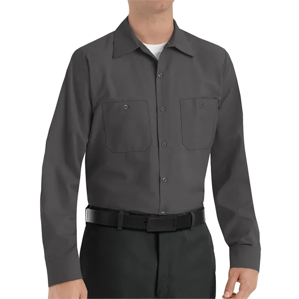 Red Kap Industrial Solid Long Sleeve Work Shirt.... from ASI 86018 Scrub Authority / Uniform Stores