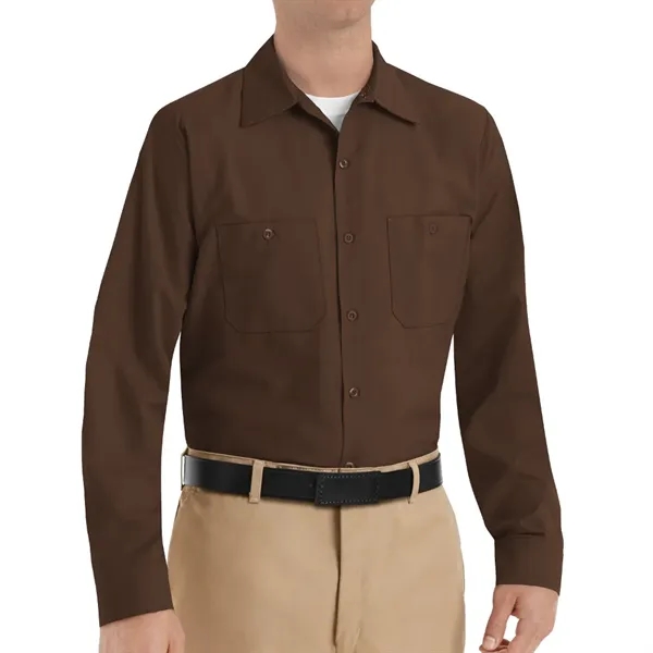 Red Kap Industrial Solid Long Sleeve Work Shirt.... from ASI 86018 Scrub Authority / Uniform Stores