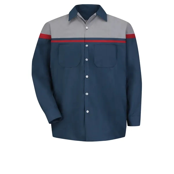 Red Kap Industrial Solid Long Sleeve Work Shirt.... from ASI 86018 Scrub Authority / Uniform Stores