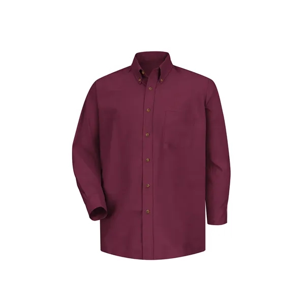Red Kap Men's Long sleeve Poplin Dress Shirt... from ASI 86018 Scrub Authority / Uniform Stores