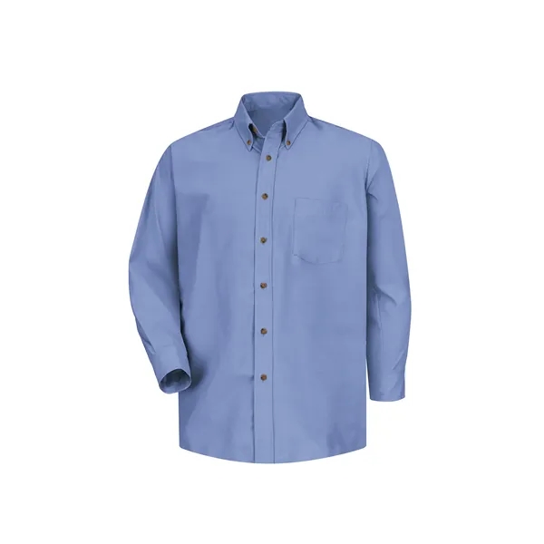 Red Kap Men's Long sleeve Poplin Dress Shirt... from ASI 86018 Scrub Authority / Uniform Stores