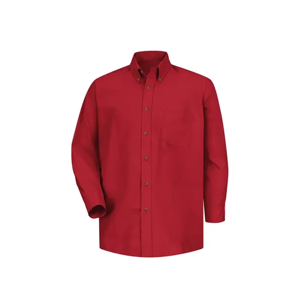 Red Kap Men's Long sleeve Poplin Dress Shirt... from ASI 86018 Scrub Authority / Uniform Stores