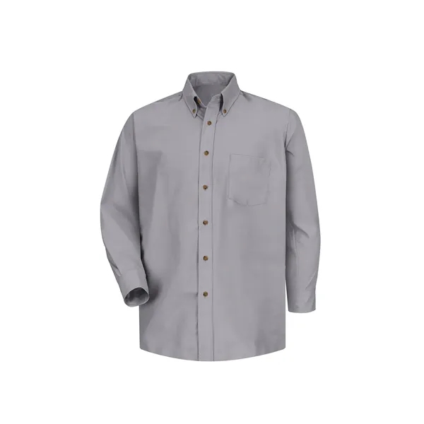 Red Kap Men's Long sleeve Poplin Dress Shirt... from ASI 86018 Scrub Authority / Uniform Stores