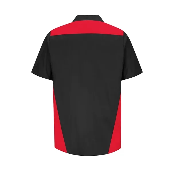 Red Kap Men's Short Sleeve Tri-Color Shop Shirt... from ASI 86018 Scrub Authority