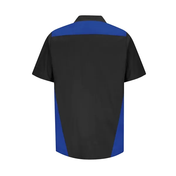 Red Kap Men's Short Sleeve Tri-Color Shop Shirt... from ASI 86018 Scrub Authority